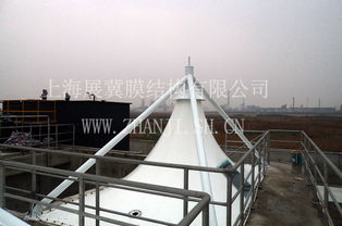浙江嘉兴平湖污水厂固定加盖工程 环保设施与膜结构技术的完美结合